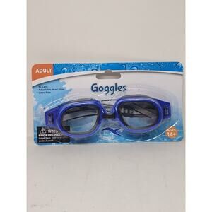 Swimgear Adult - Blue Swim Goggles - PC lens - Adjustable - Latex Free - Age 14+